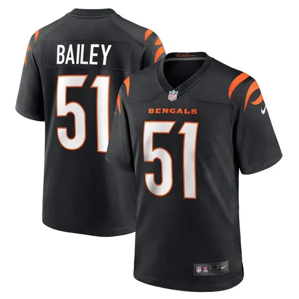 None Markus Bailey Game Jersey - Black | NFL Player Jersey | NFL Footb