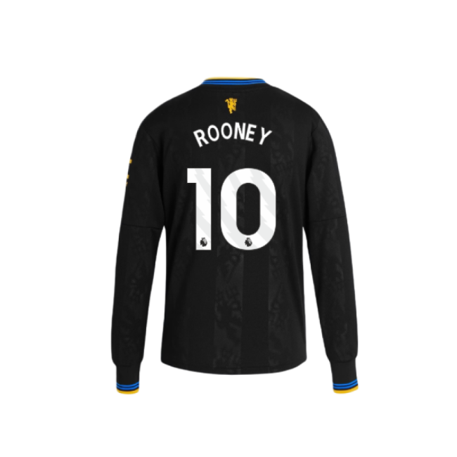 Affordable Man Utd Rooney 10 2025-2026 Man Utd Long Sleeve Third Sh...
