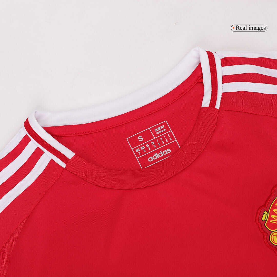 Manchester United Home Long Sleeve Soccer Jersey