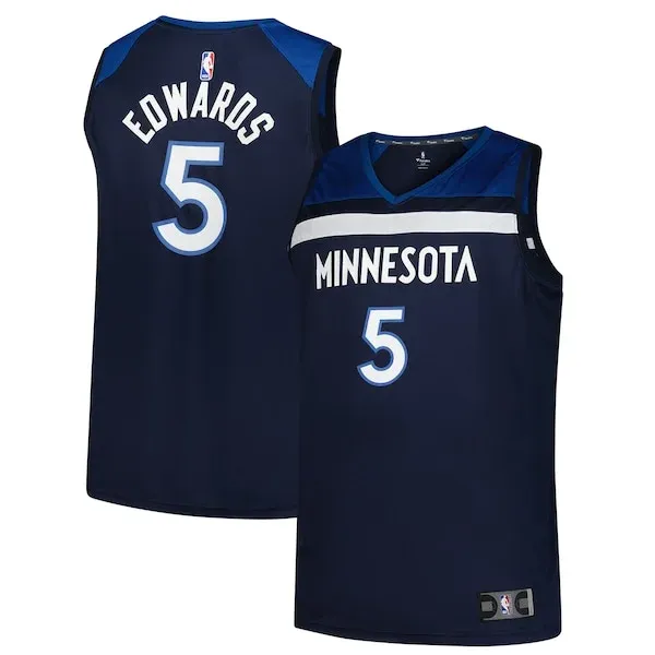 Anthony Edwards MIN Fast Break Jersey - premium player-jersey - Navy