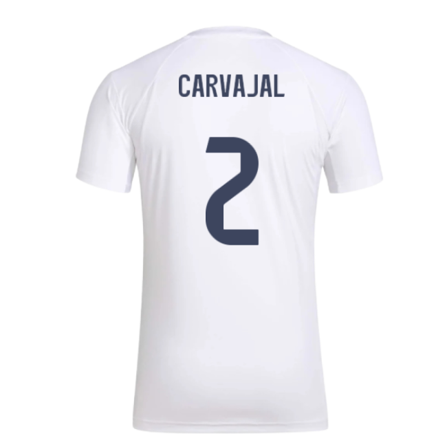 2025-2026 Real Madrid Seasonal Graphic Tee (white) (carvajal 2)