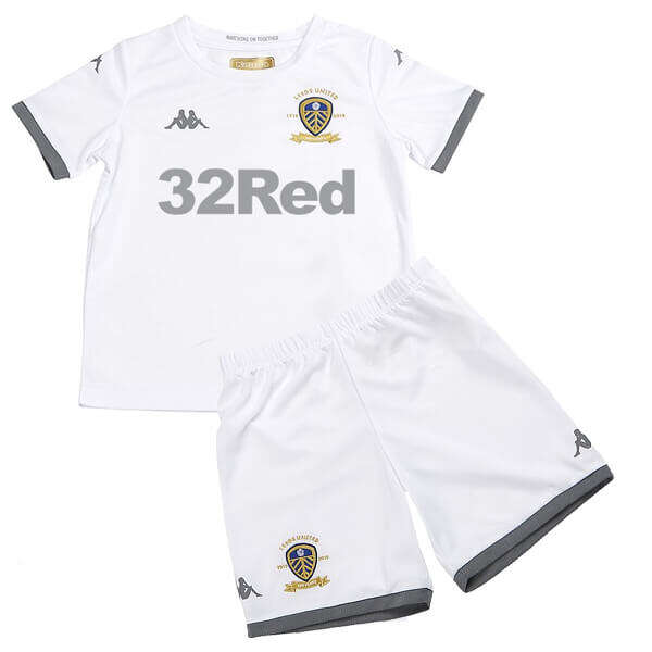 Kids Leeds United 2019-20 Home Soccer Kits ShirtShorts - Official