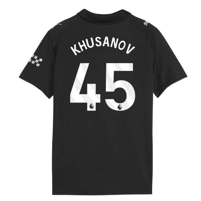 2025-2026 Man City Away Mini Kit (Khusanov 45) (Fan Favorite)