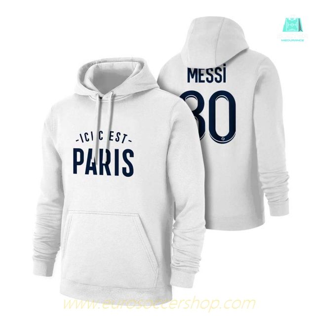 Paris ICI CEST 21 footer with hood MESSI, white
