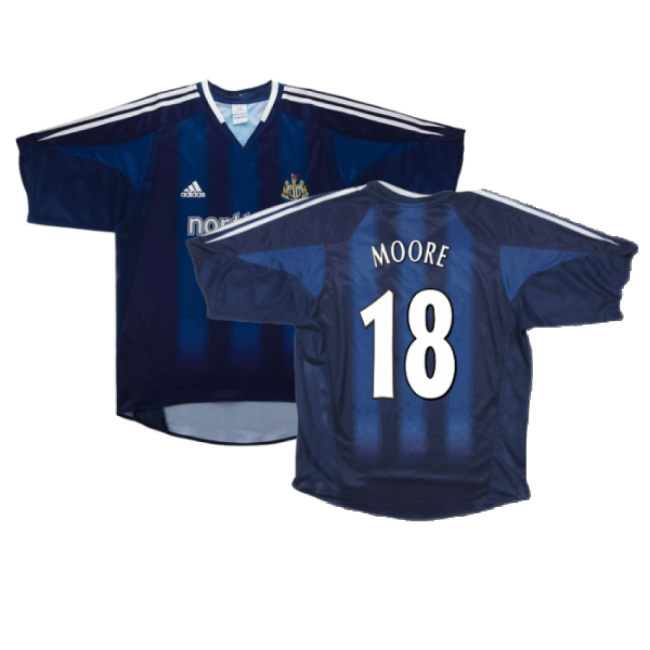 Authentic Design Newcastle Away Shirt Excellent S Moore #18 New Re...