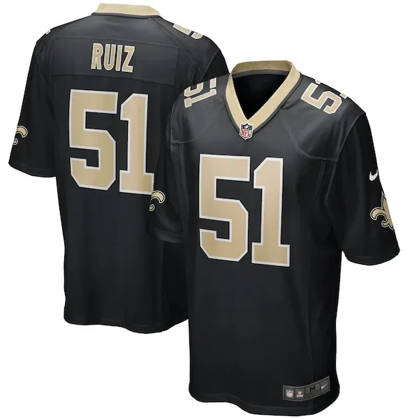 Pro-Level NO Saints Game Jersey - Black | NFL Fan Apparel | NFL Footba