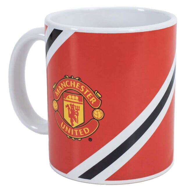 Manchester United FC Core Stripe Mug - authentic style