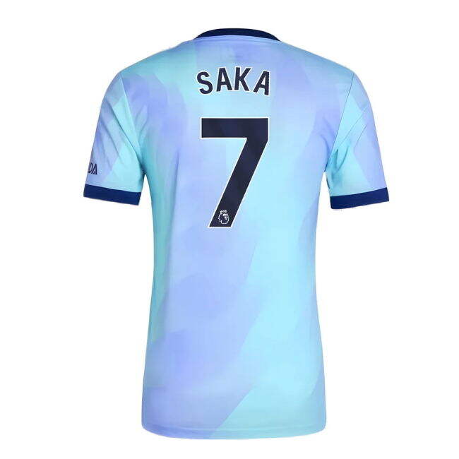 Classic 2024-2025 Arsenal Third Top-Tier Replica Jersey Saka 7 Ad#728