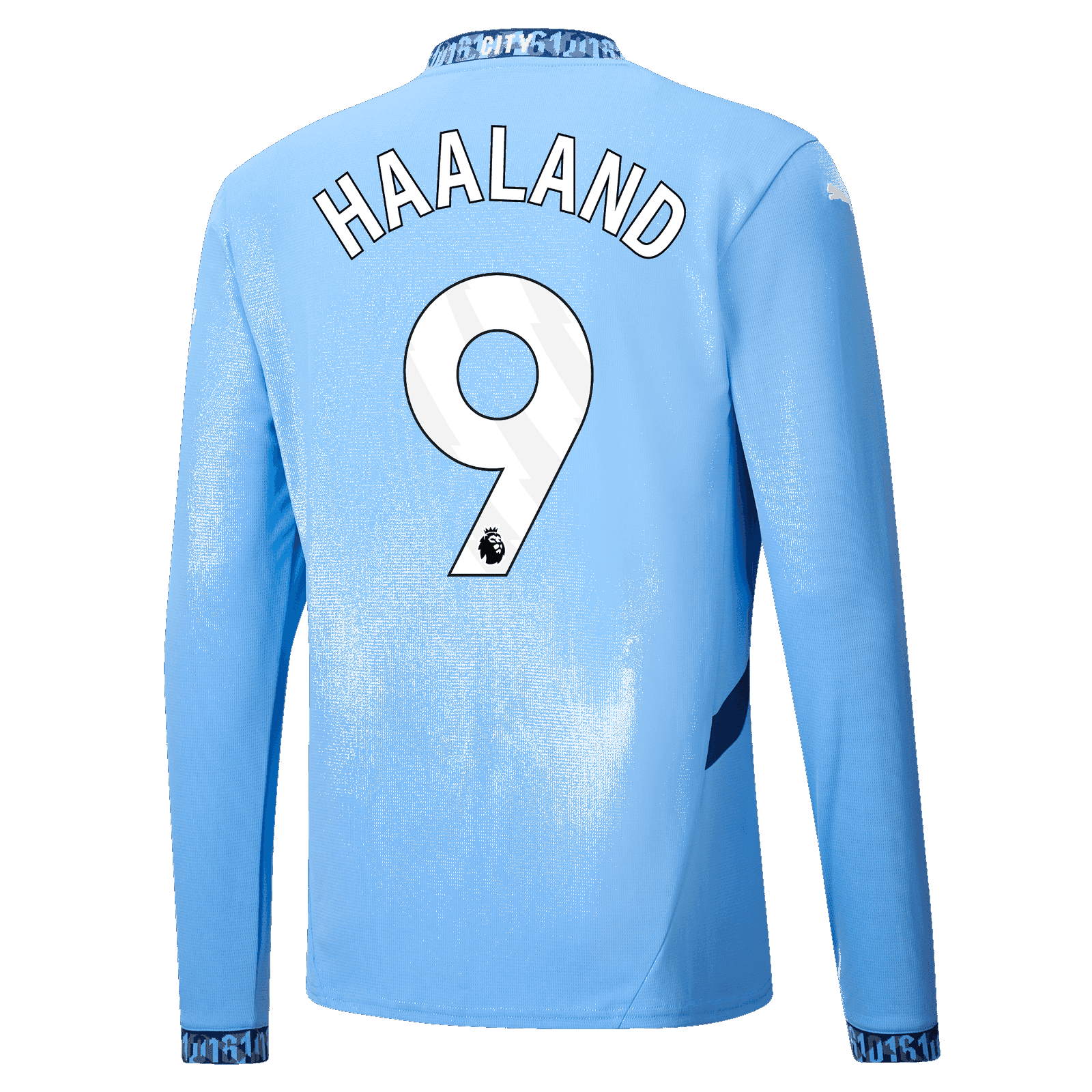 Erling Haaland's 24-25 Manchester City Home Long Sleeve Jersey - Number 9