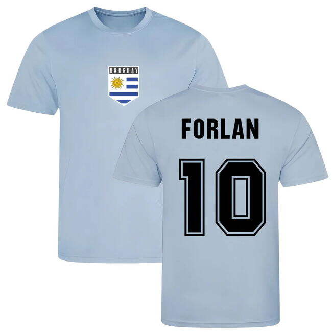 Forlan Uruguay Training Jersey (Sky Blue)