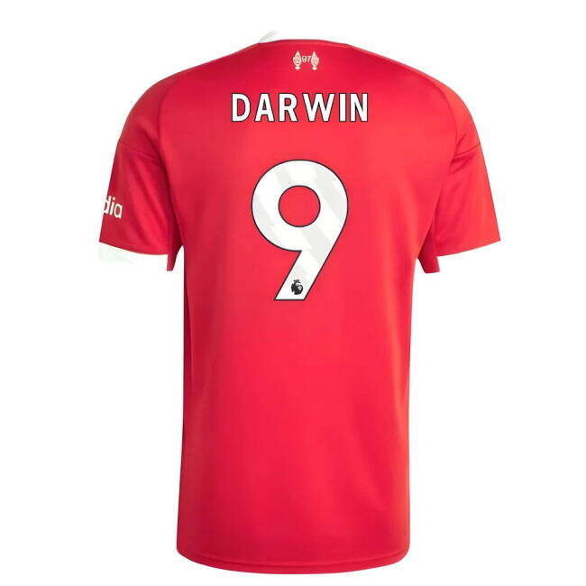 Liverpool 2025-20 Home Football Shirt Darwin Signature 9 L M S