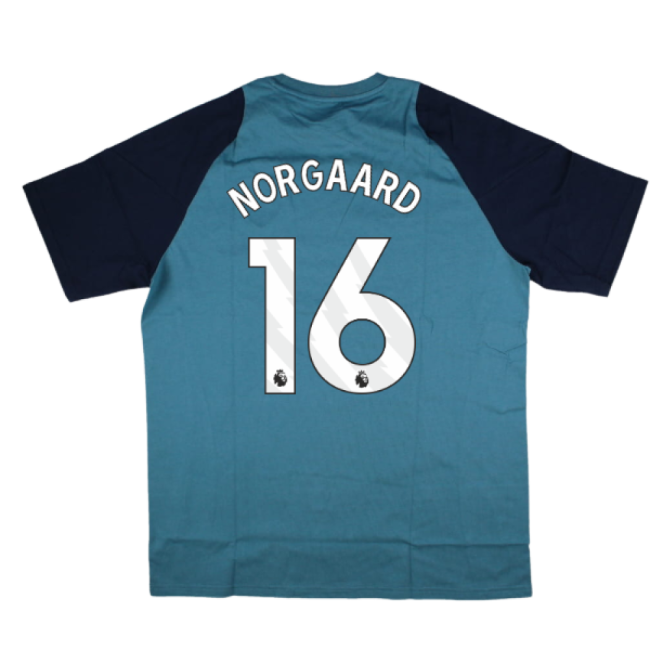 Arsenal Training Soccer Shirt 2025-20 Norgaard 16 L S