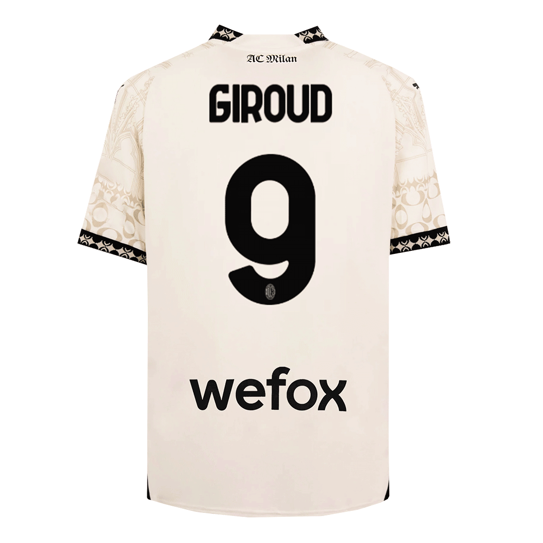 GIROUD #9 AC Milan X Pleasures Fourth Away Soccer Jersey 2023/24Authen