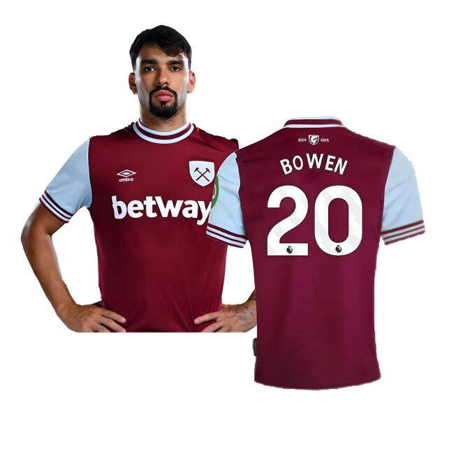 Official Licensed Fan Gear Football West Ham Home Shirt Bowen #20 ...