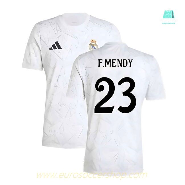 2024-2025 Real Madrid Pre-Match Shirt (White) (F.Mendy 23)
