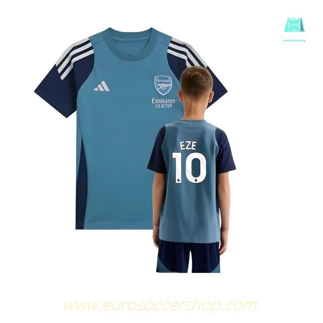 2025-2026 Arsenal Training Tee (Blanch Blue) - Kids (Eze 10)