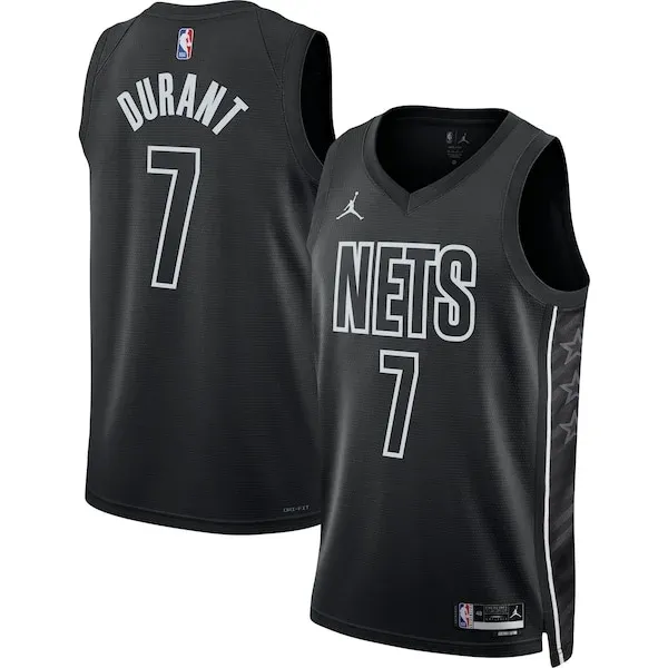 Kevin Durant BKN Swingman Jersey - trendy premium - Black athletic