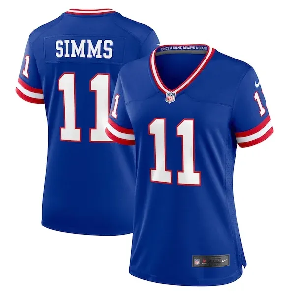 None Phil Simms Game Jersey - Royal | NFL Player Jersey | NFL Football