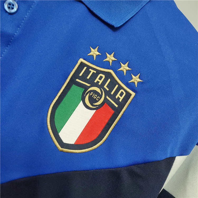 Euro 2020 Italy 20-21 NavyBlue Polo Shirt - Official Replica 15275