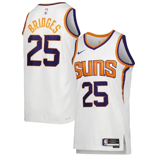 Mikal Bridges PHX Swingman Jersey - top-tier authentic-jersey - White