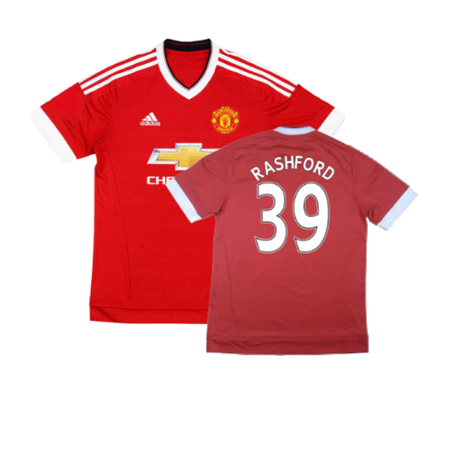 Manchester United 2015-16 Home Shirt ((Excellent) M) (Rashford 39)