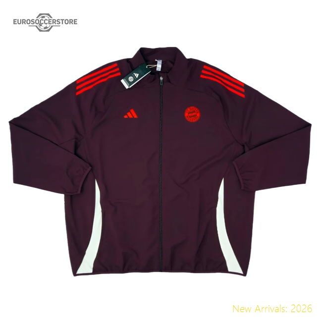 Elite 2024-2025 Bayern Munich Presentation Jacket (shadow Maroon)