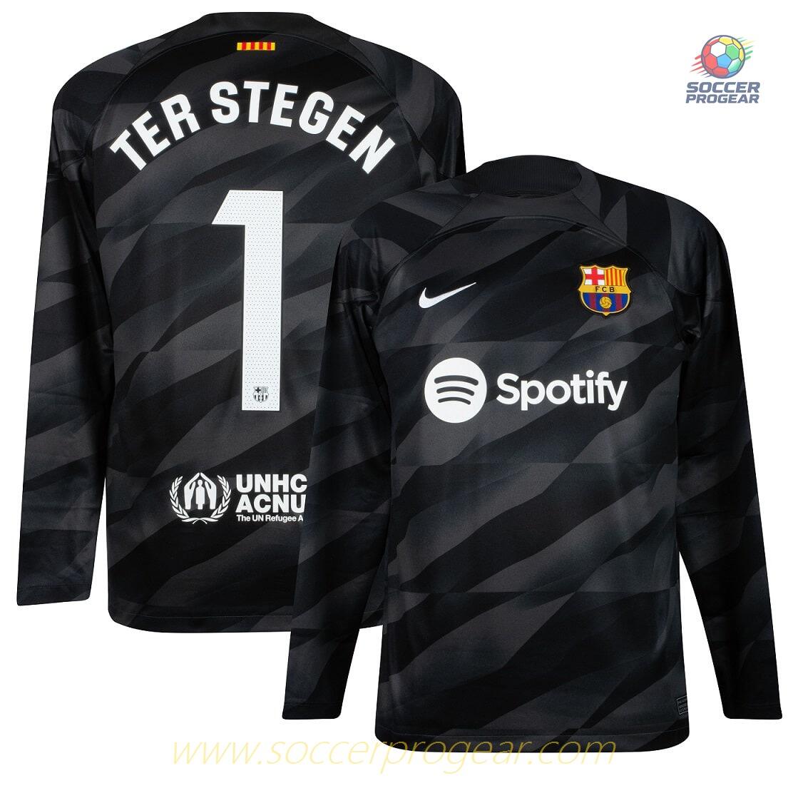 Barca Football Shirt 2023 2024 Goalkeeper Ter Stegen