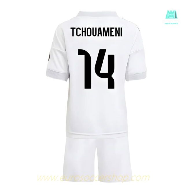 2025-2026 Real Madrid Home Mini Kit (Tchouameni 14)