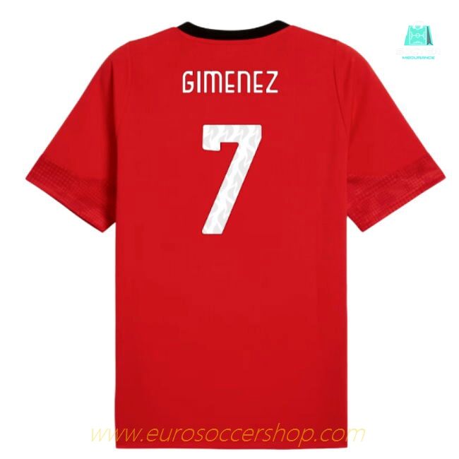 2025-2026 AC Milan Training Jersey (Red) (Gimenez 7)