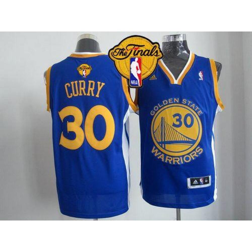 Premium Stephen Curry30 Blue Jersey - - NBA Collection