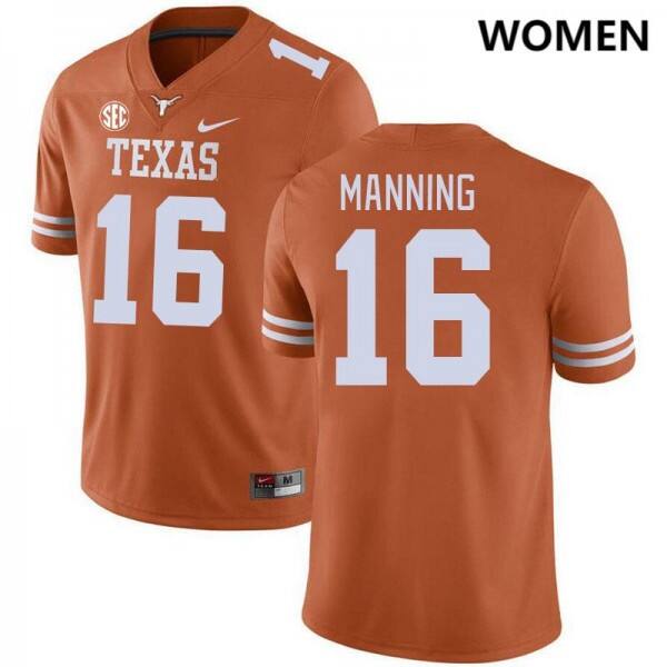 Star Player Women Texas A&m Aggies #16 Arch Manning Women White Jersey