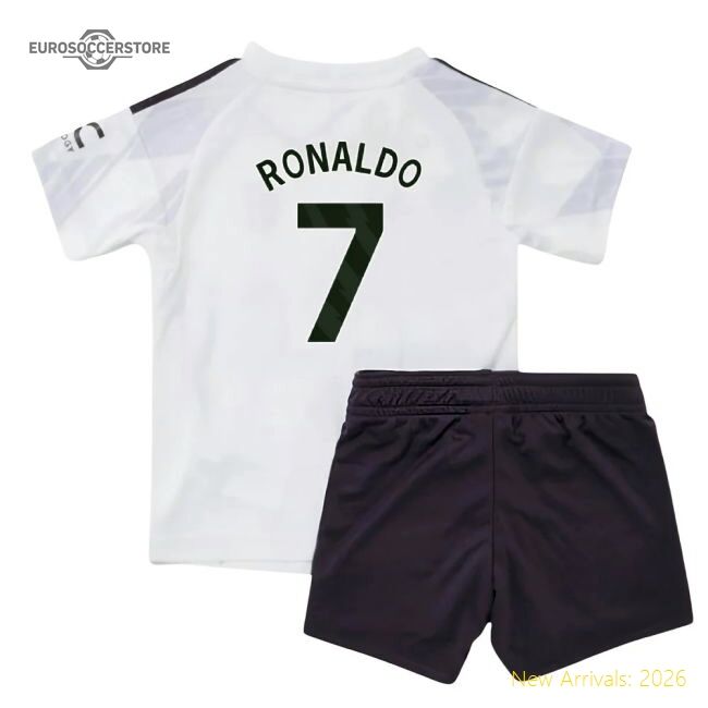 Authentic 2025-2026 Man Utd Away Baby Kit (ronaldo 7) - Premium
