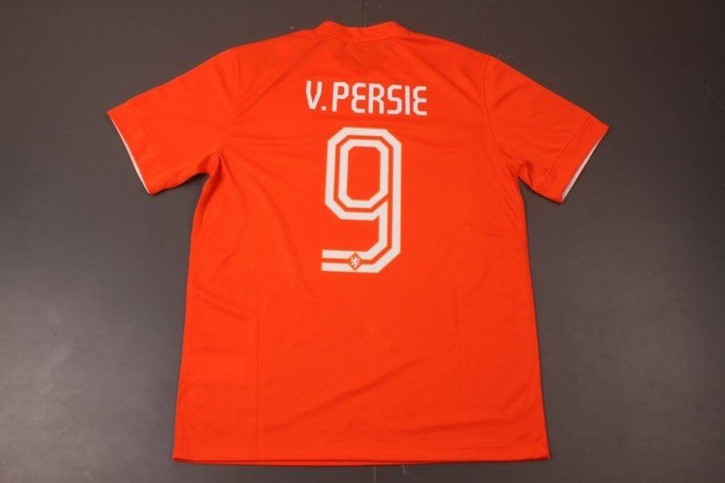 Elite Series Netherlands 201415 Home Soccer Shirt 9 VPERSIE