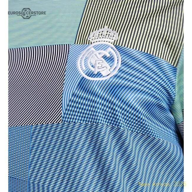 2025-2026 Real Madrid Pre-match Shirt (blue) (zidane 5) - Affordable