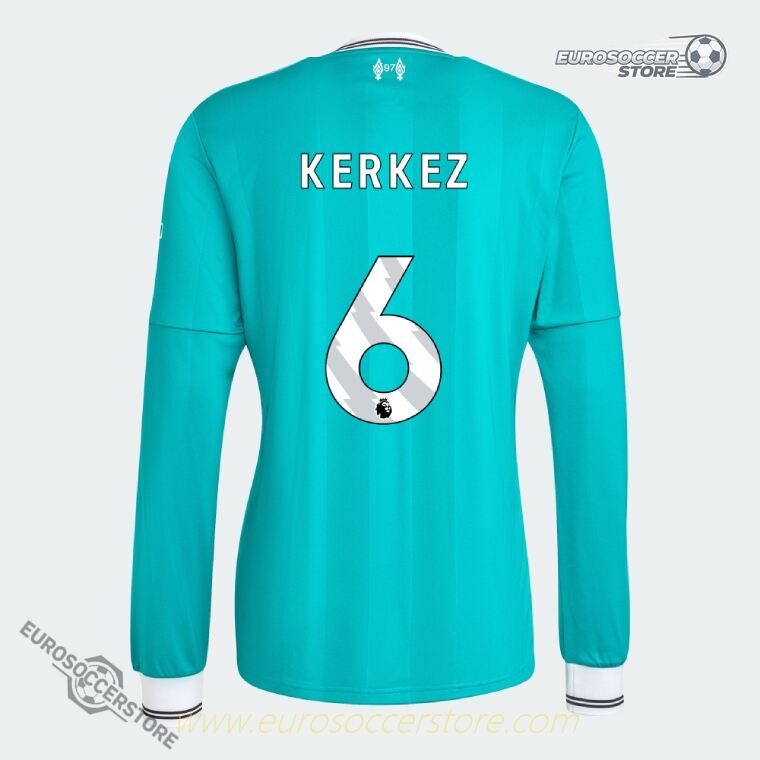 Liverpool's 25-26 Third Long Sleeve Jersey, worn by KERKEZ with the number 6