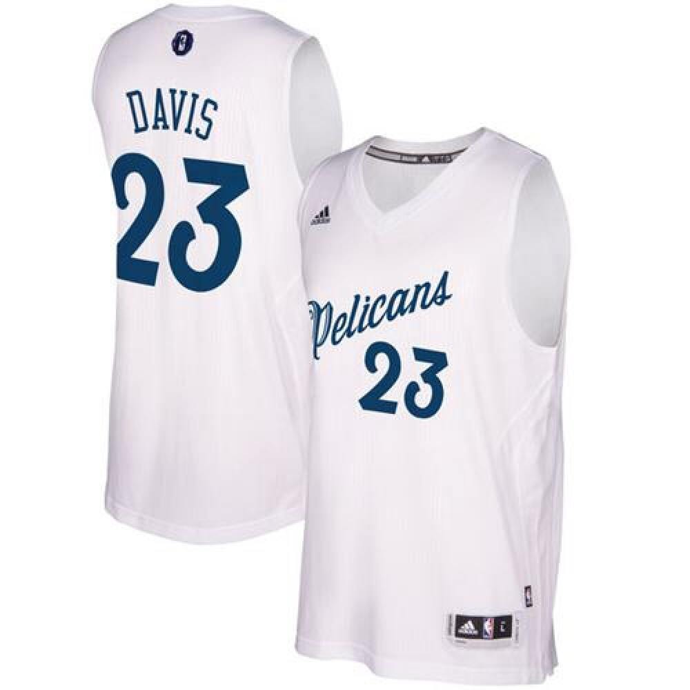 Top-Grade Men's Pelicans #23 Anthony White Basketball Jersey