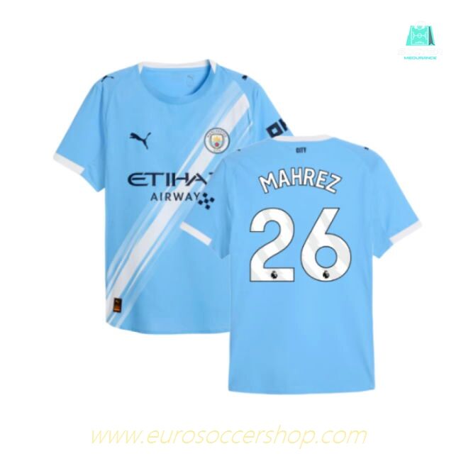 2025-2026 Man City Authentic Home Shirt (Mahrez 26)