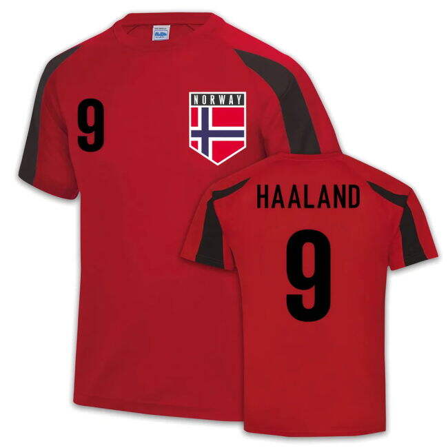 Licensed Copy Norway Training Fan Jersey for Adults (Haaland 9)
