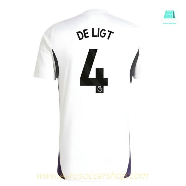 2025-2026 Man Utd Training Jersey (White) (De Ligt 4)