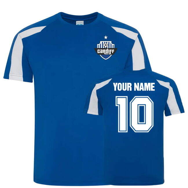 Great Deal Your Name Cardiff City Sports Training Jersey (Blue) 202...