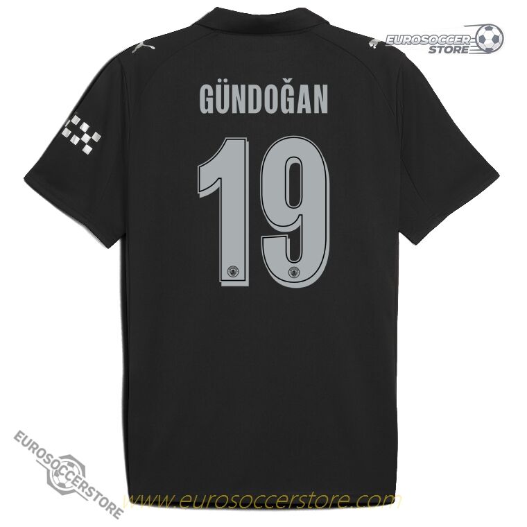 Away UCL Jersey for Manchester City's GÜNDOĞAN 19 in the 25-26 season.