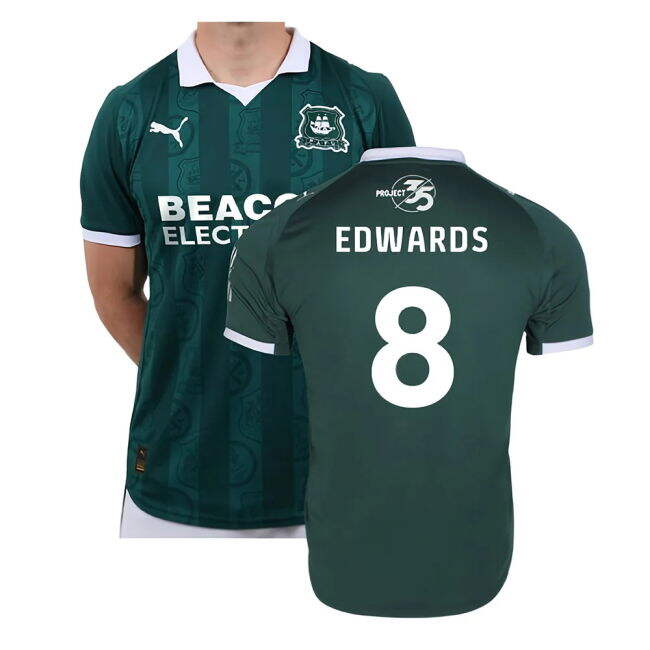 2025-2026 Plymouth Argyle Home Shirt (Edwards 8)