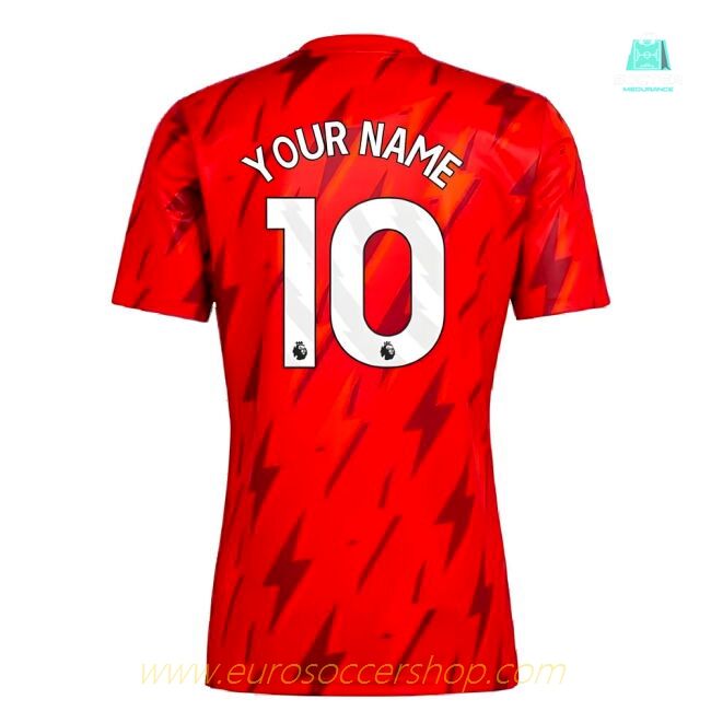 2023-2024 Arsenal Pre-Match Shirt (Red) (Your Name)