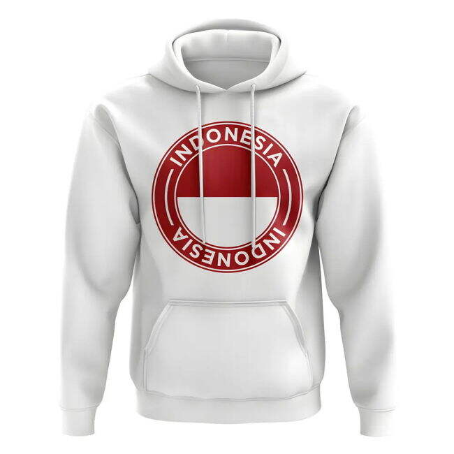 Indonesia Football Badge Hoodie (White)