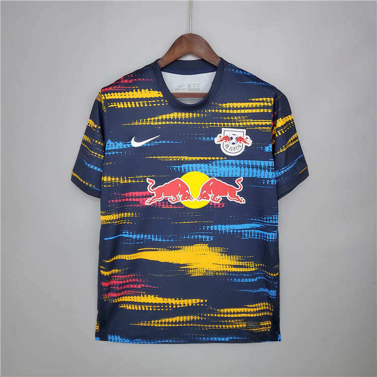 RB Leipzig 21-22 Away Kit Soccer Jersey RedWhite Football Shirt -