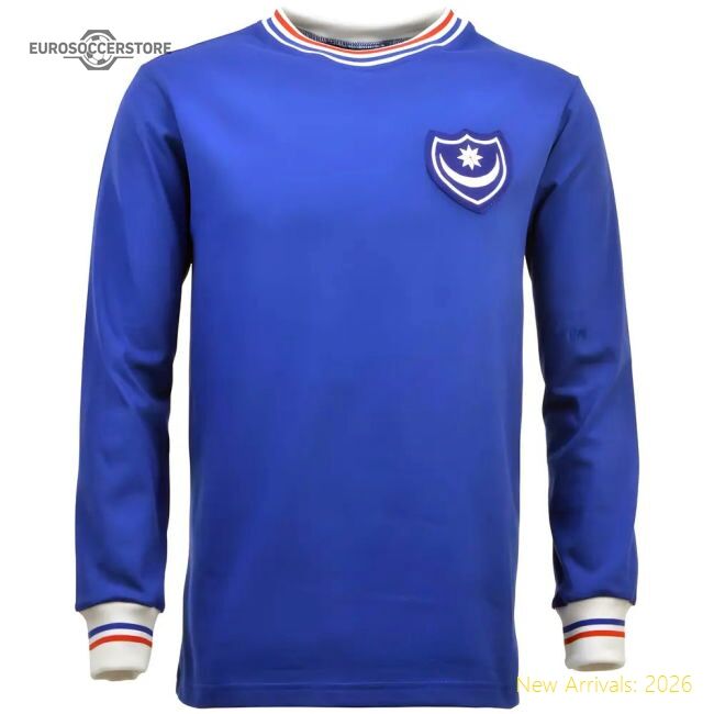 Premium Portsmouth 1960s-1970s Retro Football Shirt - Official Edition