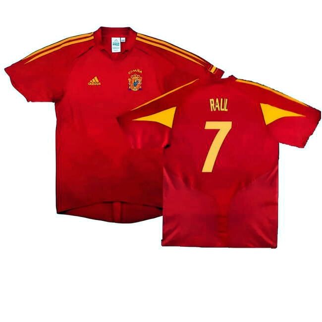 Game Replica Spain Home Replica Jersey (Adults) (Raul 7)