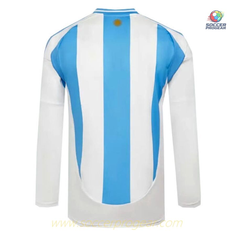 Argentina Home Team Jersey 2024-2025 Season Long Sleeve