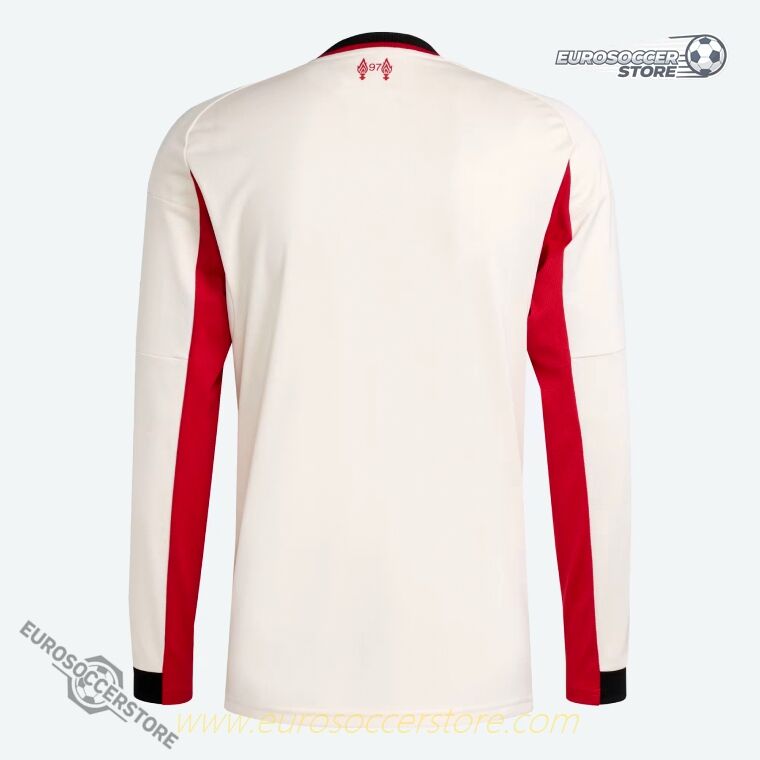 Away Long Sleeve Liverpool Football Jersey for the 25-26 Season