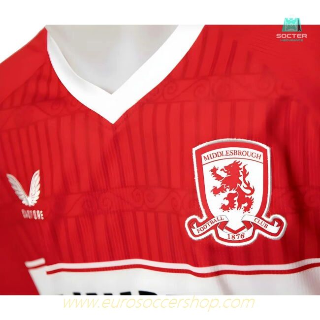 2025-2026 Middlesbrough Home Shirt